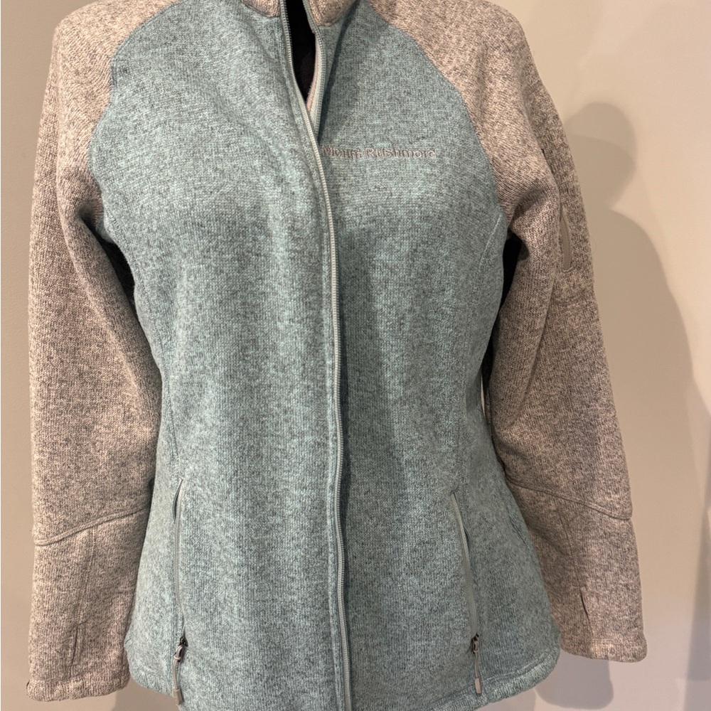 Women's Light Gray and Blue Ski Jacket